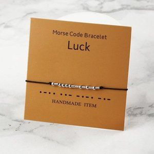 "Luck" Morse Code Bracelet